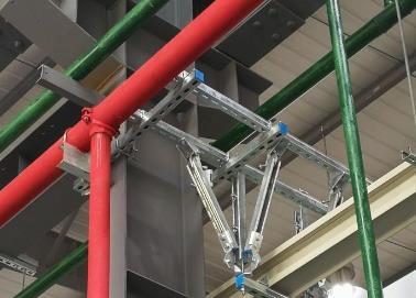 雄县该抗震支架的整体式支吊架结构协调性好